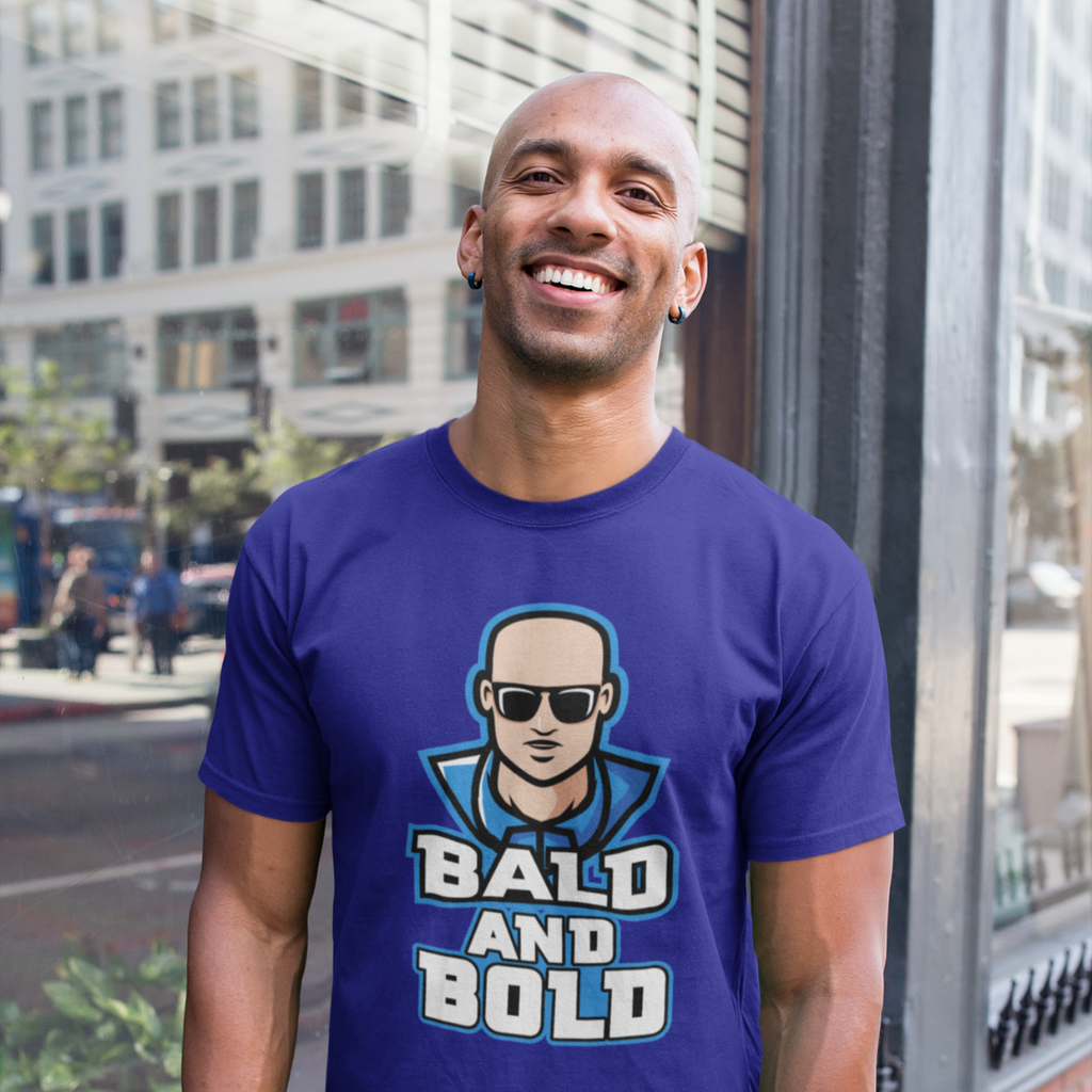 Short-Sleeve Men's Wicking T-Shirt Bald and Bold