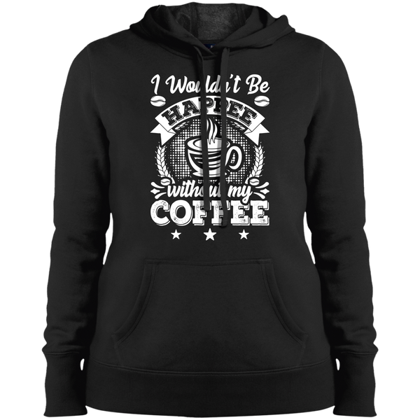 Ladies' Pullover Hooded Sweatshirt Happee Coffee
