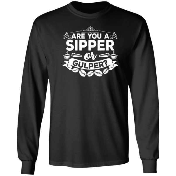 Long-Sleeve Ultra Cotton Men's T-Shirt Are You A Sipper