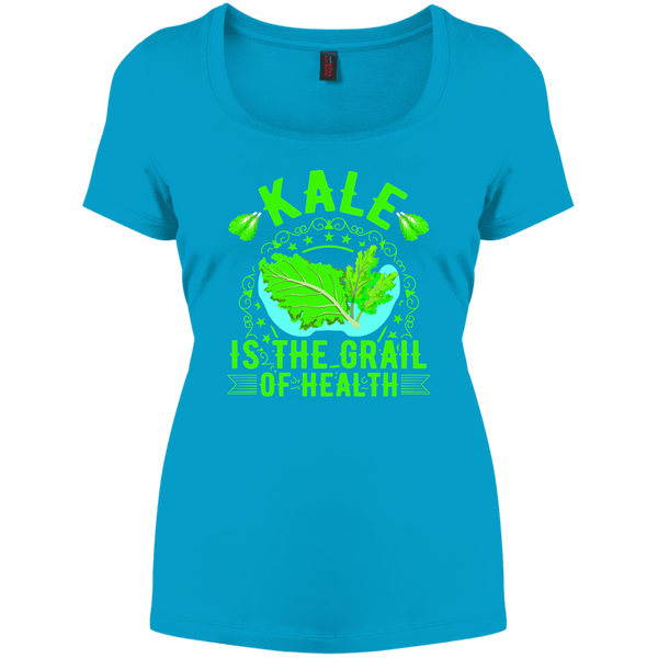 Women's Perfect Scoop Neck Tee Kale The Holy