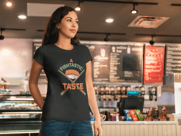 Short-Sleeve Womens T-Shirt Fishtastic Taste