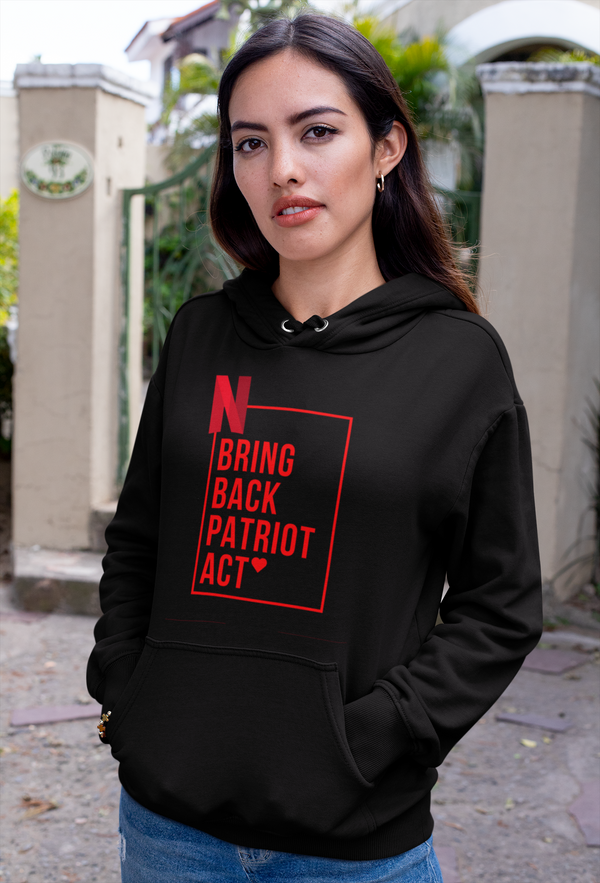 Ladies' Pullover Hooded Sweatshirt Bring Back Patriot Act