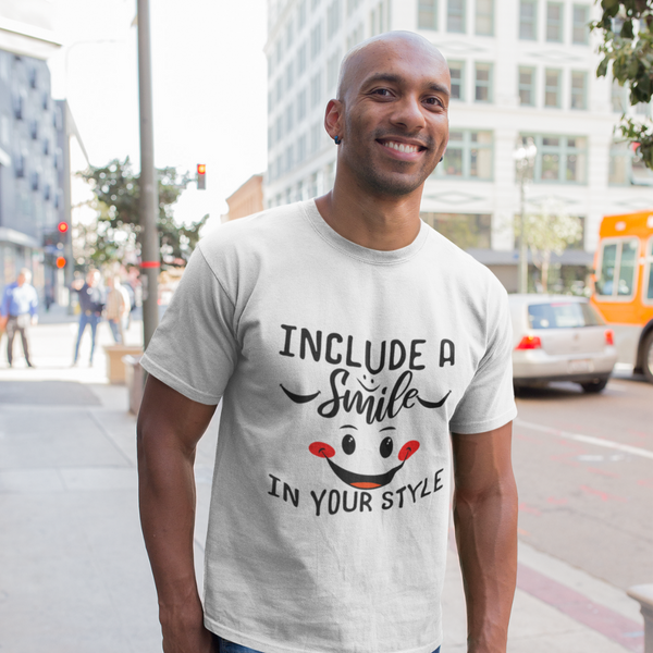 Short-Sleeve Premium Men's T-Shirt Smile Day
