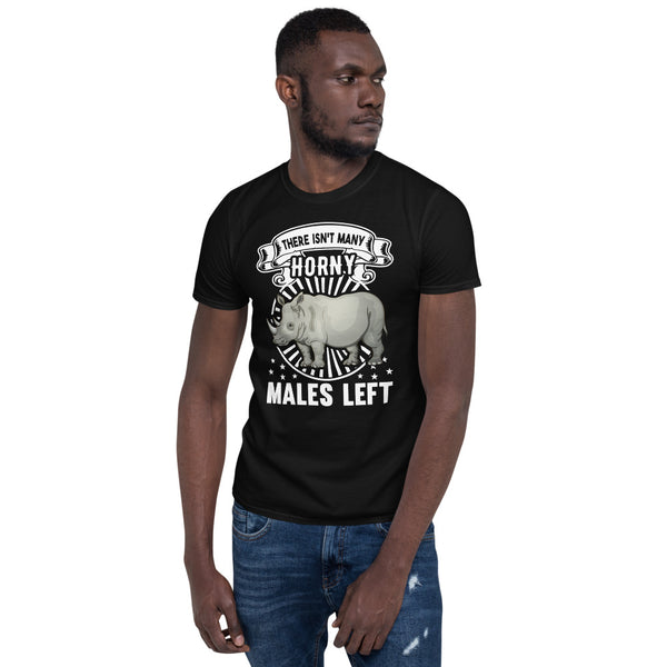 Short-Sleeve Men's T-Shirt Rhino Horny Males