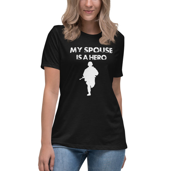 Short-Sleeve Women's Relaxed T-Shirt Hero Spouse