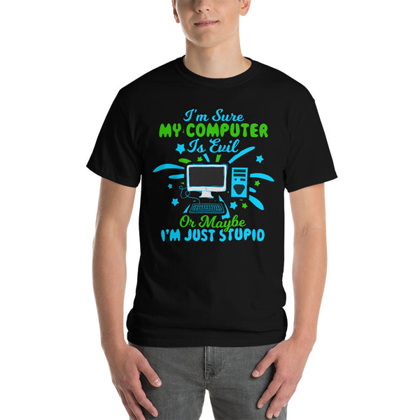 Short-Sleeve Men's T-Shirt Evil Computer