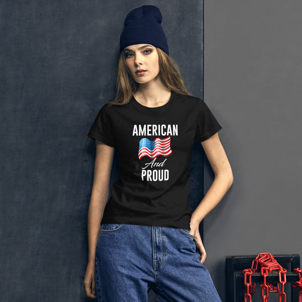 Short-Sleeve Women's T-Shirt American & Proud