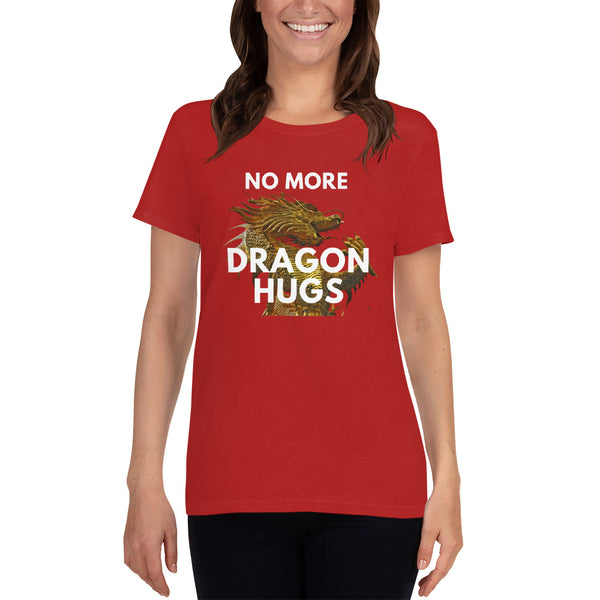 Short-Sleeve Women's T-Shirt Dragon Hugs